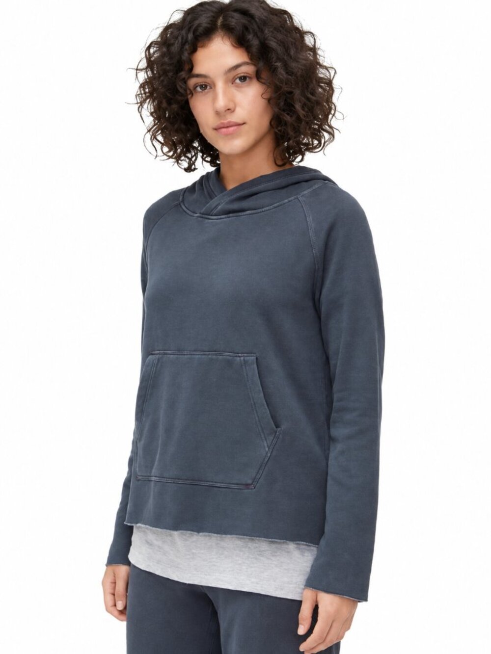 UGG Pilar Fleece Lined Pullover Hoodie Charcoal Gray Size M NWT